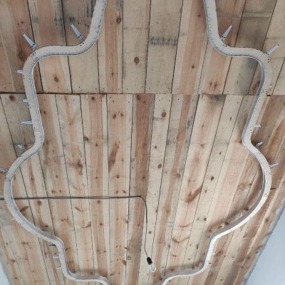 шаблоны для двухуровневых потолков установка